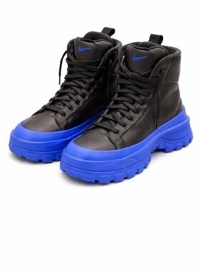 Nike Blazer Roam Mid Winterized Boots Black-Blue Womens Sz 7.5 CV0171-001